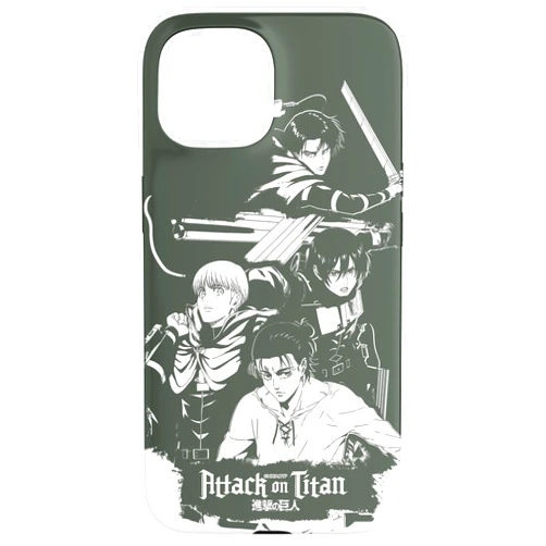Attack on Titan Scout Regiment Character Collage Anime Case for iPhone 15