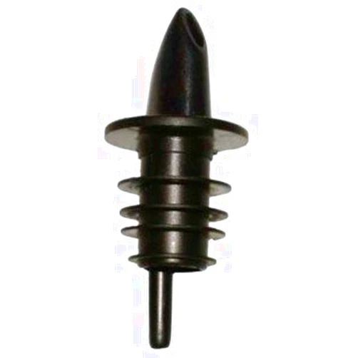 Glitz Distribution Short Plastic Black Freeflow Bottle Pourers 10 Pack 3060BP