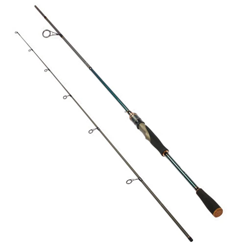 E EURASIAN SPORTS Medium Spin&Cast Fishing Rod Graphite Bass Fishing Rods Carbon 2 Piece Spinning Pole 2 Style Design, Anti-tangling Guide Ring Portable Baitcasting Fishing Rods for Freshwater, Saltwater, Trout, Bass