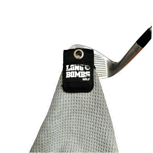 Long Bombs Golf Universal Magnetic Golf Towel Clip, Black