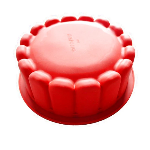 X-Haibei Round Birthday Cake Pan Fruit Jello Pudding Tart Deep Mousse Pizza Gelatin Silicone Mold 7inch