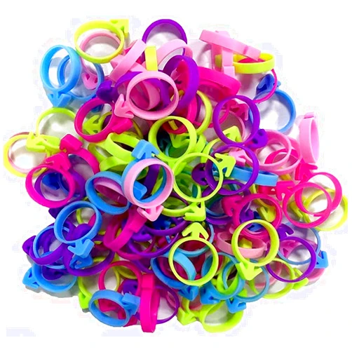 ARNISION 100Pcs Pastry Bag Ties, Silicone Icing Bag Ties, Reusable Piping Bag Ties Decoration Bag Cake and Pastry Supplies Clips, Includes 5 Color. Suitable for Cupcakes Cookies and Pastry Seal (5 Color)