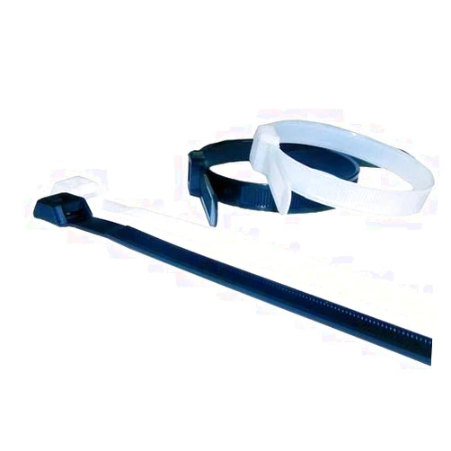 Morris 20381 In-Line Nylon Cable Tie with 50-Pound Tensile Strength, 15-1/2-Inch Length, Black, 100-Pack