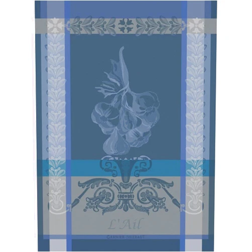 Garnier-Thiebaut USA Garnier Thiebaut Ail Blue (Blue Garlic) French Kitchen Towel 22