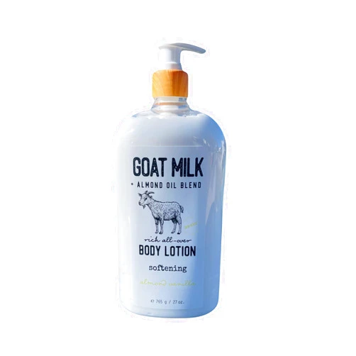 Generic Goat Milk + Almond Oil Body Lotion with Almond Vanilla, Softening and smoothing the skin - Anti-Aging- 27 Oz (Pack of 1)