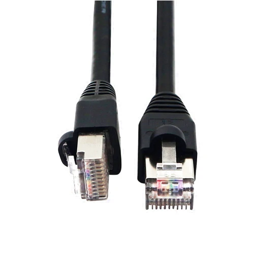 QIANRENON RJ50 10P10C Cat 5E 26AWG Cable Male to Male Modular Crystal Plug with Shielding Connectors for Laser Printing Industrial Control Equipment 0.5M(20Inch)
