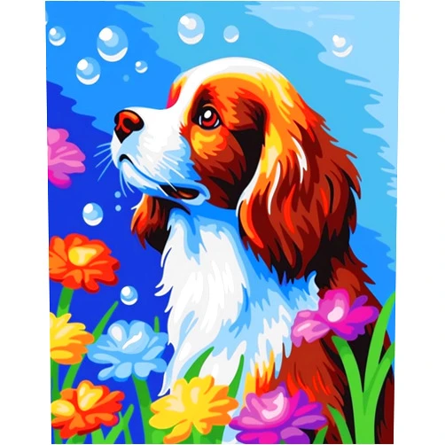 Maomaomi Paint by Numbers DIY Acrylic Painting Kit for Kids & Adults Beginner – 16