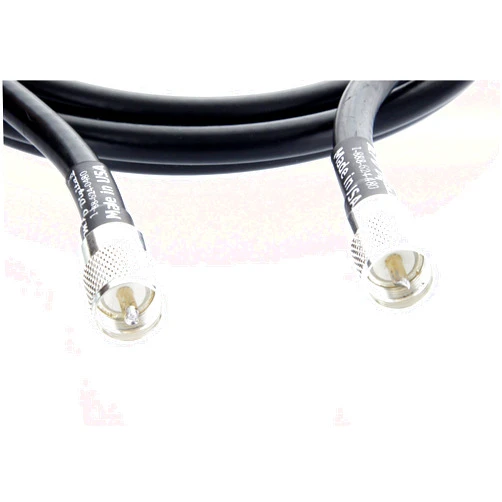 MPD Digital Times Microwave LMR-400 UltraFlex Coaxial Cable Jumper with PL-259 UHF Male Connectors (2 ft)