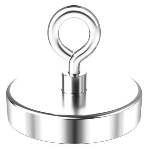 Grtard Magnets Fishing, 700lbs Rare Earth Magnet Fishing Magnets, Super Strong Neodymium Magnet with Countersunk Hole Eyebolt for Retrieving in River and Magnetic Fishing - Diameter 2.98 inch(75mm)