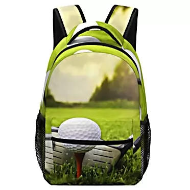 ZJOIY Golf Casual Laptop Backpack Daypack Shoulder Bag Bookbag for Women and Men