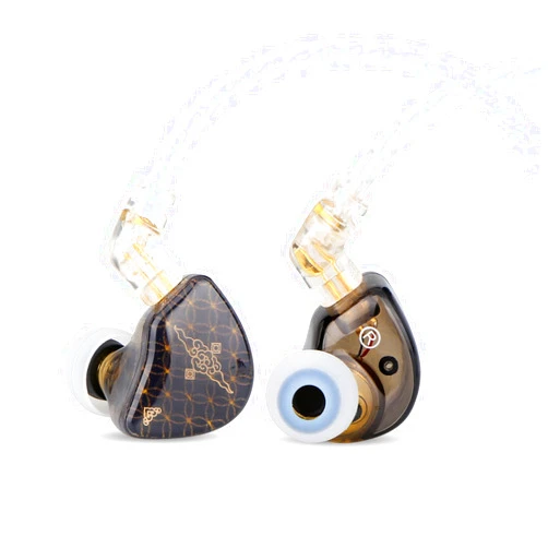 Linsoul TANGZU Wan’er S.G HiFi 10mm Dynamic Driver PET Diaphragm in-Ear Earphone with Ergonomic Shape, Detachable Recessed 2Pin OFC Braided Cable for Audiophile Musician DJ Stage(Black, Without Mic)