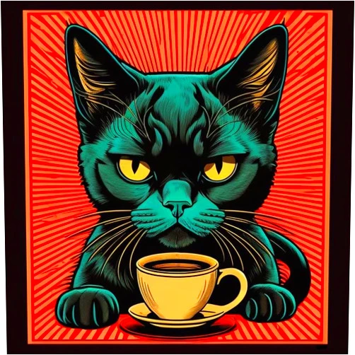 Emmandsophie Black Cat Stickers - Vinyl Laptop Stickers, Cute Cat Stickers for Water Bottles & Cars - Funny Cat Stickers for Water Bottles - Durable Decals for Tumblers - Waterproof Stickers for Water Bottle