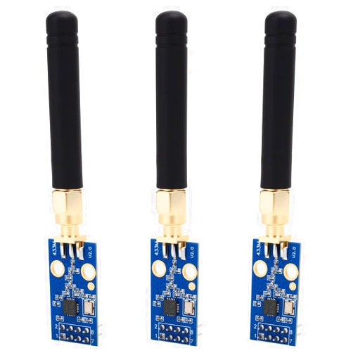 Meshnology 3PCS CC1101 Wireless Module, 400m Range SPI RF Transceiver, 387-464MHz for Ar duino IoT DIY Projects