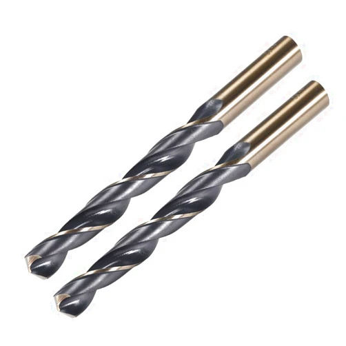 uxcell Straight Shank Twist Drill Bits 13mm High Speed Steel 4341 with 13mm Shank 2 Pcs for Stainless Steel Alloy Metal Plastic Wood