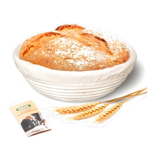 Koackl Banneton Bread Proofing Basket,9 Inch Round Banneton Basket, Sourdough bread baking supplies with Cloth Liners for Making Beautiful Bread