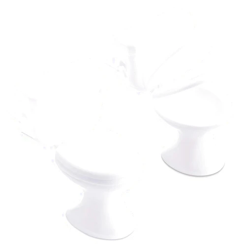 Skylety 2 Pieces Mini Toilet Seat Toy Doll House Furniture Miniature Classic Bathroom Baby Toilet Toy Tiny Cake Topper Bathroom Furniture Dollhouse Accessories (White)