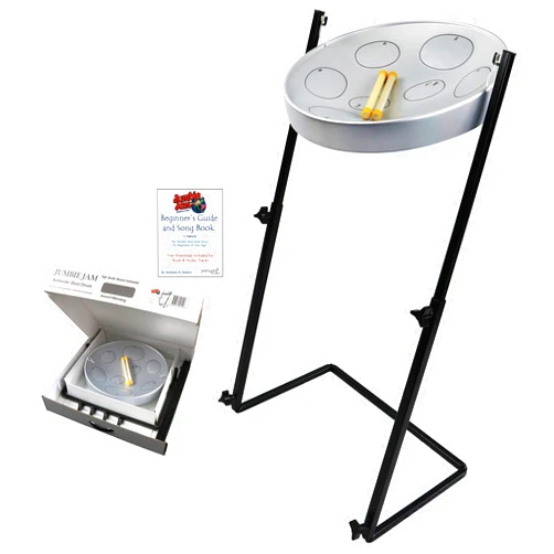 Panyard Jumbie Jam Steel Drum (W1158) Silver