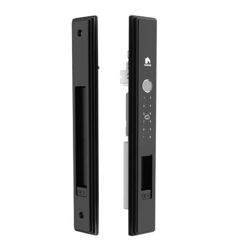WINFREE Smart Lock for Sliding Doors & Windows | 5-in-1 Entry: Fingerprint,Password,Card,Key,App | Rechargeable Battery | Extreme Temp Resistant (-20℃~60℃) | Tuya/Smart Life
