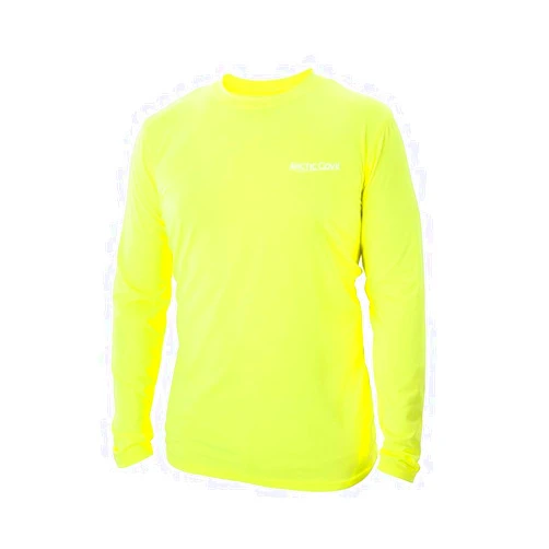 Arctic Cove Men's Large Cooling Yellow Long Sleeve Shirt MAC565L