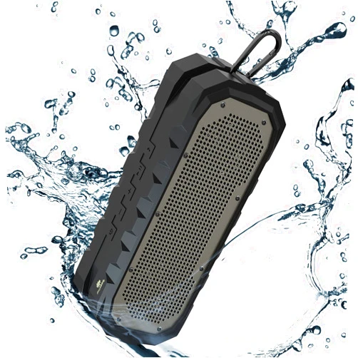 Museeq Bluetooth Speaker Wireless,Waterproof Outdoors Bluetooth Speaker,Built in Microphone Portable Conference Speakers, TWS,AUX,USB Pairing for Videoconferencing, Home, Camping (Black)