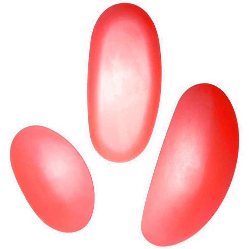LYMGS Soft Silicone Pottery Clay Sculpt Tools Set, Smooth Artists Ceramic Shaping Tool for Potter Modeling Soft Rib, Red 3 Different Size