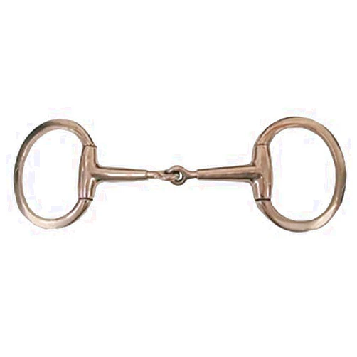 Intrepid Coronet Stainless Steel Horse Adjustable Mouth Flat Ring Eggbutt Bit. Adjusts from 4 1/2