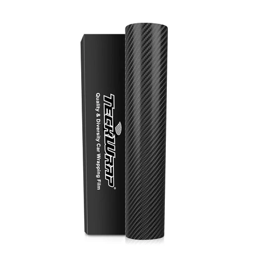 TECKWRAP 4D Pitch Black Carbon Fiber Car Wrap Film 11.5
