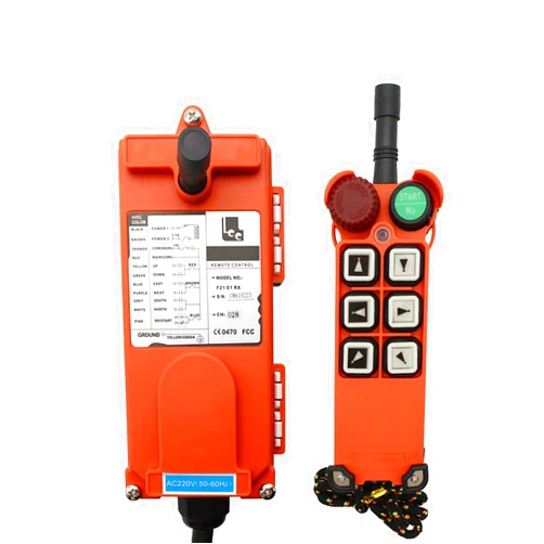 CRFYJ 220V 12V 24V 380V Industrial Remote Controller Switches Hoist Crane Control Lift Crane 1 Transmitter + 1 Receiver F21-E1 Arrow (Color : 868 mhz or 315 mhz, Size : 24V)
