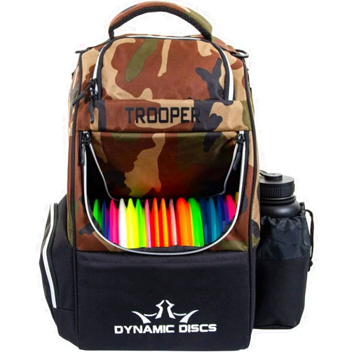 D·D DYNAMIC DISCS Dynamic Discs Trooper Disc Golf Backpack, Disc Golf Bag, Frisbee Golf Discs Set, Sports Bag, Lightweight & Durable, 18+ Disc Capacity