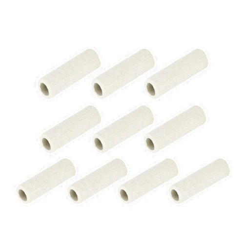 uxcell 10pcs 6mm Dia Ceramic Tube Insulated Electronic Wire Bundle Heat Insulation Protection Single Bore,9mm x 30mm