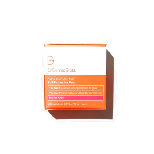 Dr Dennis Gross Alpha Beta Glow Pad Intense Glow for Face: for Dull Skin Lacking Radiance & Glow, (20 Towelettes)