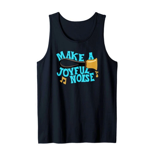 ADC Handbell Players Gear and Gifts For Handbell Choir Ringers Make A Joyful Noise Graphic Tank Top