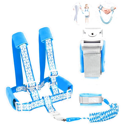 WSZCML Toddler Leash for Walking, Toddler Safety Harnesses Leashes, Safety Harness with Lock for Kids, Anti Lost Wrist Link for Toddlers ，Upgrade with Reflective Tape Liner（6.5ft）for Kids