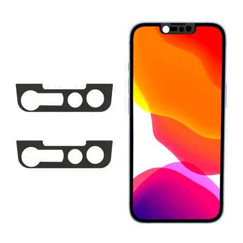Peramarl Camera Cover Protector, Camera Lens Cover Compatible with iPhone 14/iPhone14 Plus/iPhone 13/13mini/13Pro/13Pro Max,Camera Lens Protector Protect Privacy and Security(2PCS,Silver)