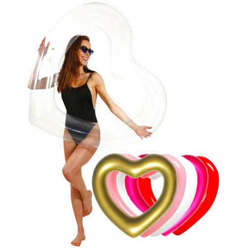 LÔTELI The Original Heart Pool Floats for Adults by LOTELI – Thicker & Stronger – Large Inflatable Pool Floats for Parties Bachelorette Wedding Float – River Lake Beach Raft - Durable & Easy to Inflate