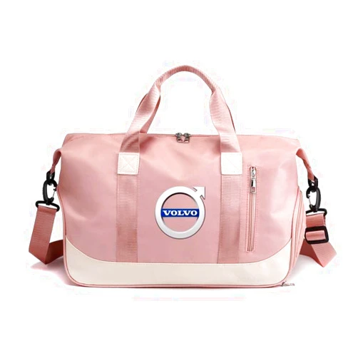 GHAAH Car Travel Duffel Bag for Volvo V40 2016-2020, Travel Duffle Bag Weekender Bags Travel Bag Weekender Overnight Bag Sports Gym Tote Bag Travel Carry on Bag Accessories,Pink-A