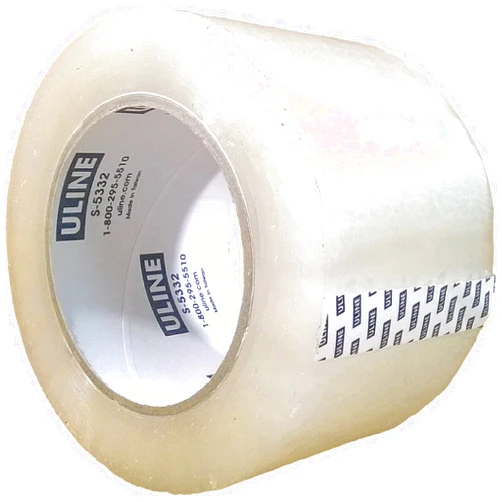 Uline Clear 2 Mil Industrial Tape, 4 Rolls, 1 X 3