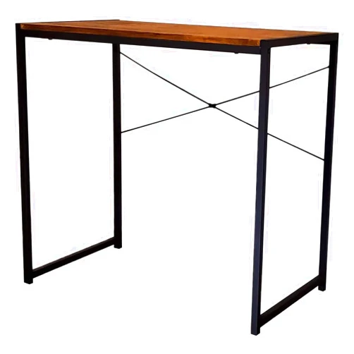 eHemco Multifunctional Rectangular Desk, Coffee Top and Black Legs