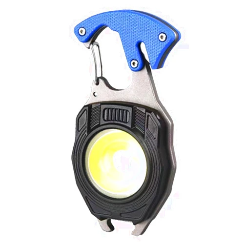 EzoLife COB Keychain Work Light Keychain Flashlights 7 Light Modes 1600Lumen,Portable USB Rechargeable cob Work Light Emergency Light with Folding Bracket Bottle Opener and Magnet Base
