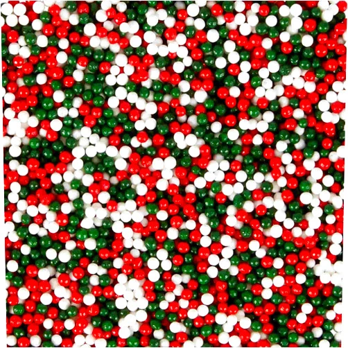 Wilton Christmas Nonpareils Sprinkles, 4.7 oz