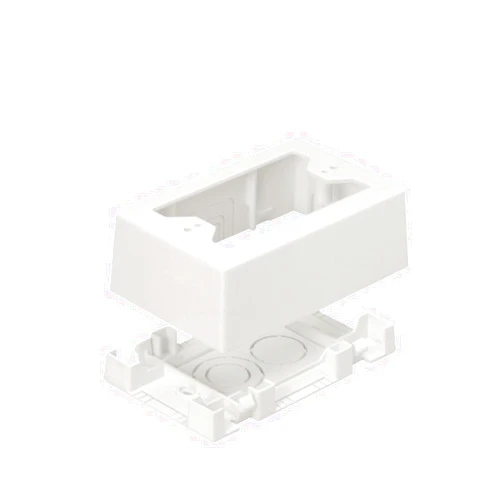 Panduit JBX3510EI-A 1-Gang Outlet Box, Electric Ivory, 2-Piece