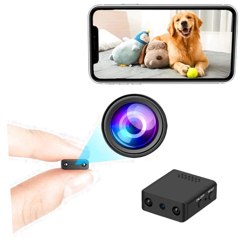 Chihod Mini Spy Camera HD 1080P Wireless Hidden Camera, Portable Small Nanny Cam with Night Vision, Motion Activated, WIFI Hidden Cam Surveillance, Tiny Camera Indoor Outdoor, Home Cameras, Phone APP
