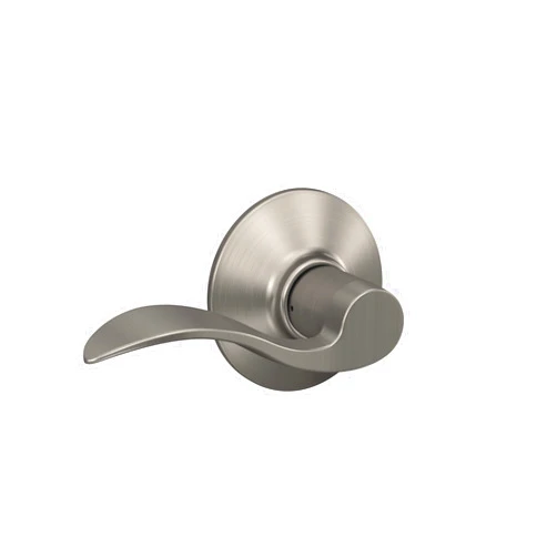 Schlage F10 ACC 619 Accent Door Lever, Hall & Closet Passage Lock, Satin Nickel