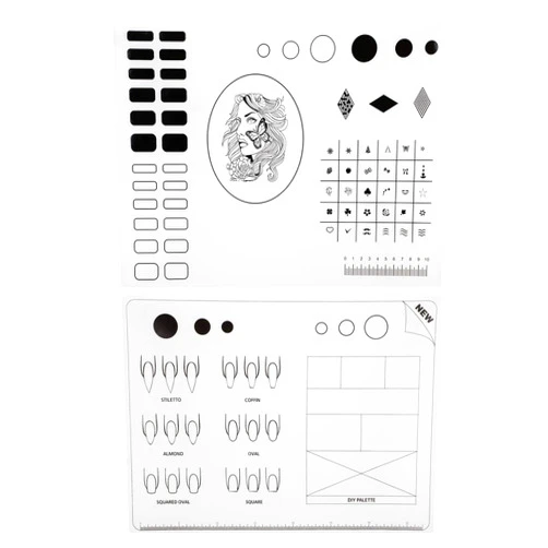 Segbeauty Acrylic Nail Training Mats, 2pcs 16