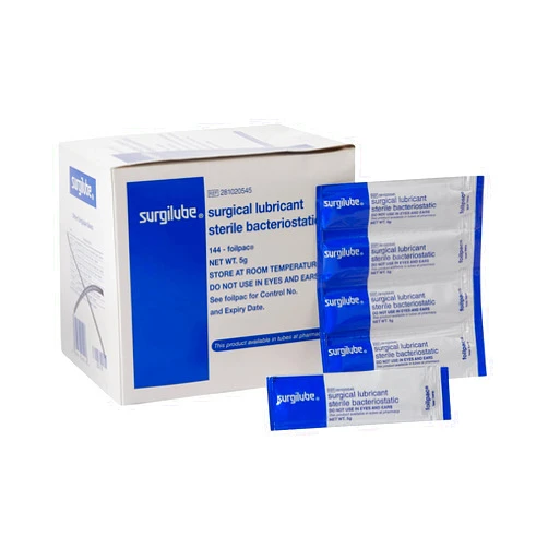 Surgilube® Lubricating Jelly 5g foil packs- 144/bx