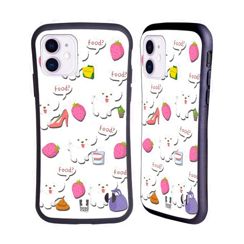 Head Case Designs Dog Eats Everything Lil Puppies Hybrid Case Compatible with Apple iPhone 11
