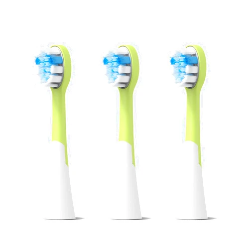 FUMEIKANG Kids Electric Toothbrush Heads Replacement Compatible with Philips Sonicare (Pack of 3) (Blue)