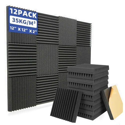 KOIGO 12 Pack Acoustic Foam Panels Self Adhesive - 2