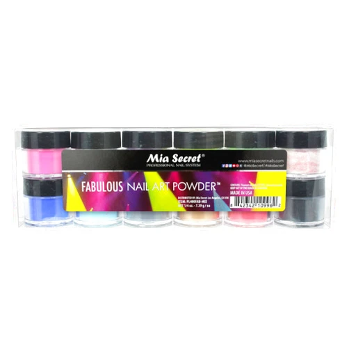 Mia Secret Nail Art Powder - Fabulous Collection (12 PC)