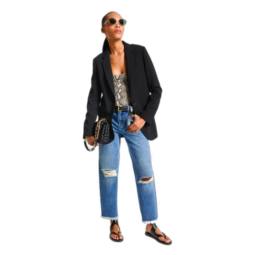 Michael Kors Womens 1 Button Mensy Blazer